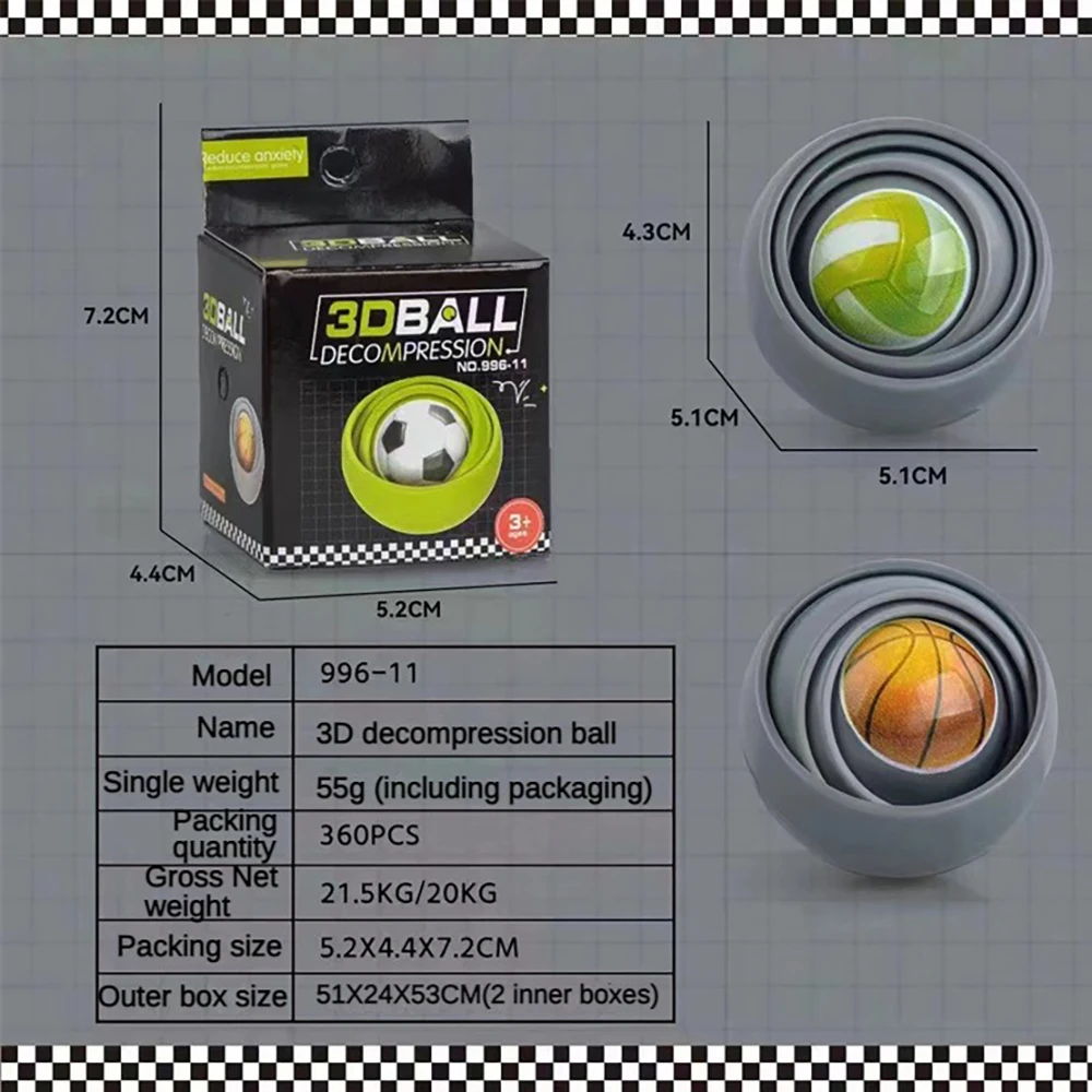 Развивающая игрушка Мяч Спиннер Игрушка Ролик Новые игрушки Хобби Непоседа для