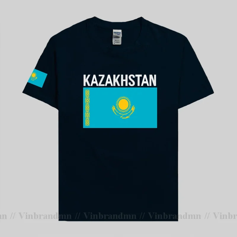 Казахстан Мужская футболка Трикотажные изделия Футболка национальной сборной