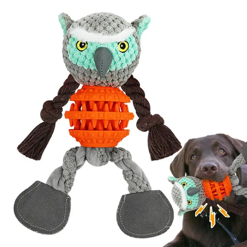 

Dog Squeak Toys Pet interactive teething toys Animal Plush Treat Dispensing Dog Toys for Teeth/Slow Feeder/IQ Training/Playing