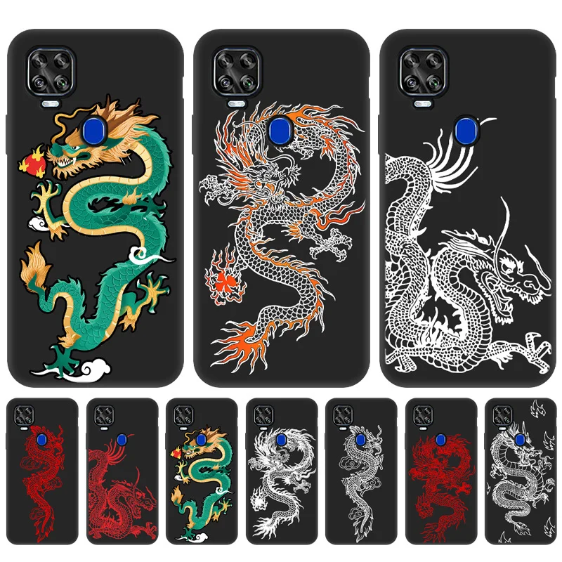 

Black Case for ZTE Blade 20 Smart Cover ZTE A7S 2020 V2020 V2022 V30 Vita A31 Plus A51 A71 Axon 11 SE 30 Dragon Silicone Coque