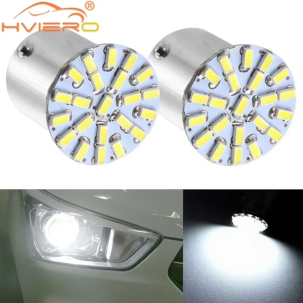 2X автомобильный номерной знак стоп-сигнал поворота P21W 1157 1156 22SMD LED DC 12 В