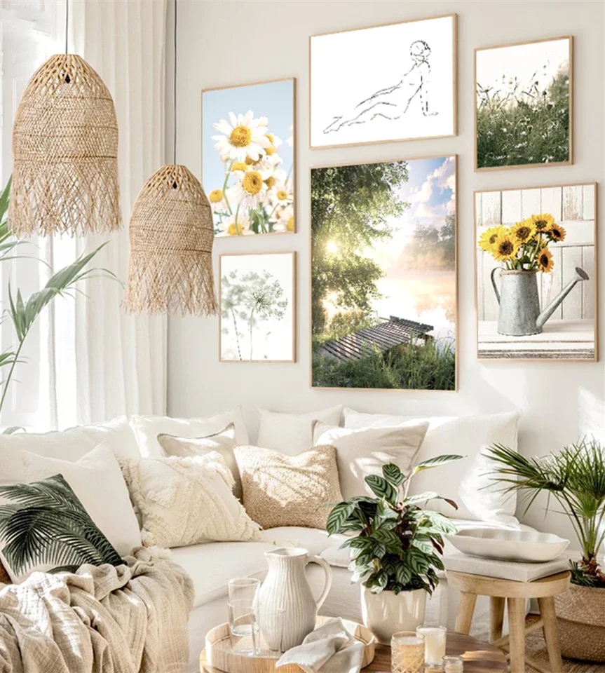 Подсолнечник Одуванчик постер ромашки весеннее поле река принты женщина боди эскиз линии CanvasPainting стены Декор Гостиная Искусство Подсолнечник Одуванчик постер ромашки весеннее поле река принты женщина боди эскиз линии CanvasPainting стены Декор Гостиная Искусство