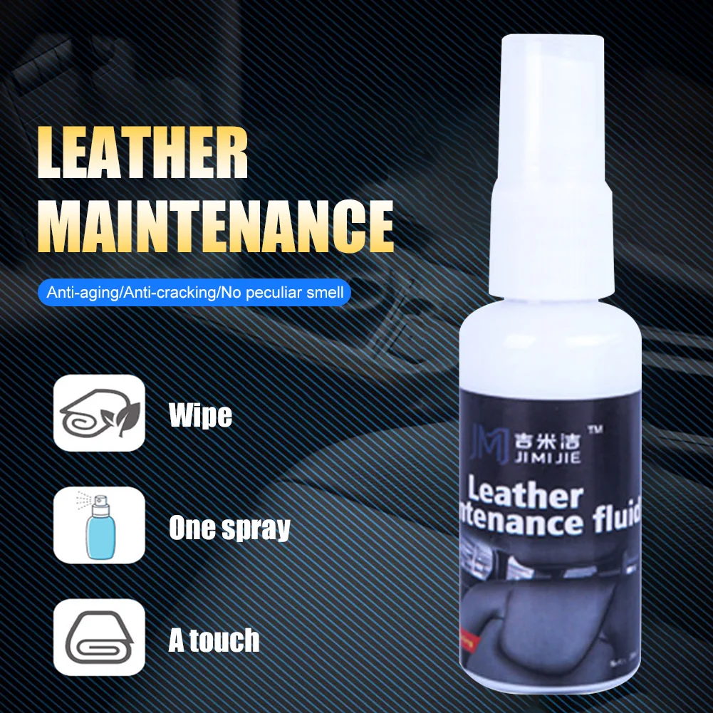 

30ML Car Interior Maintenance Agent Leather Retreading Liquid Leather Repair Instrument Panel Restorer Repair Scratches Cracks
