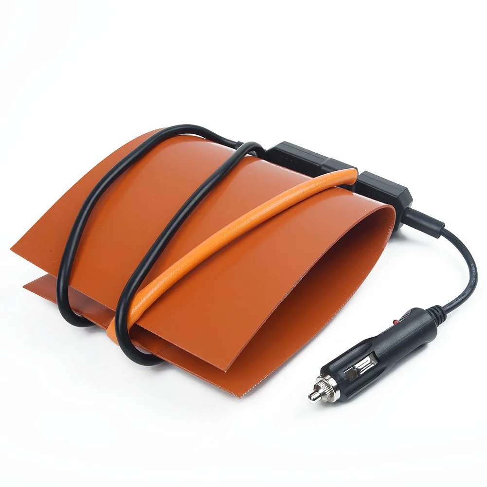 

Pizza Silicone heating Pad 100W Food Hot Parts Temperature Thermostat Wires 12V Delivery Bag Flexible Heater Mat