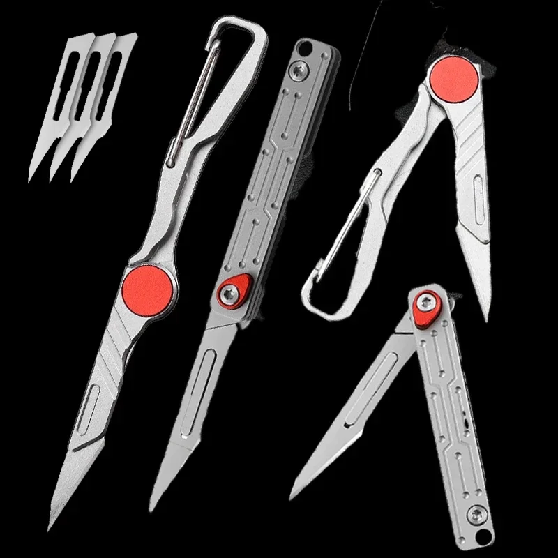 Складной нож-скальпель из нержавеющей стали брелок карманный нож хирургический