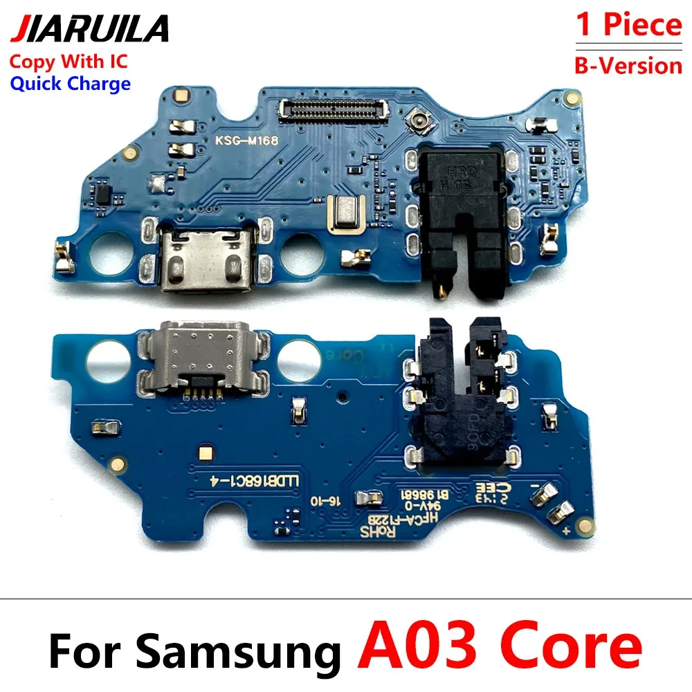 Фото Новый протестированный USB-порт для зарядки, разъем, кабель для Samsung A10S, A20S, A30S, A50S, A21S, A01, A03 Core, A02S №3