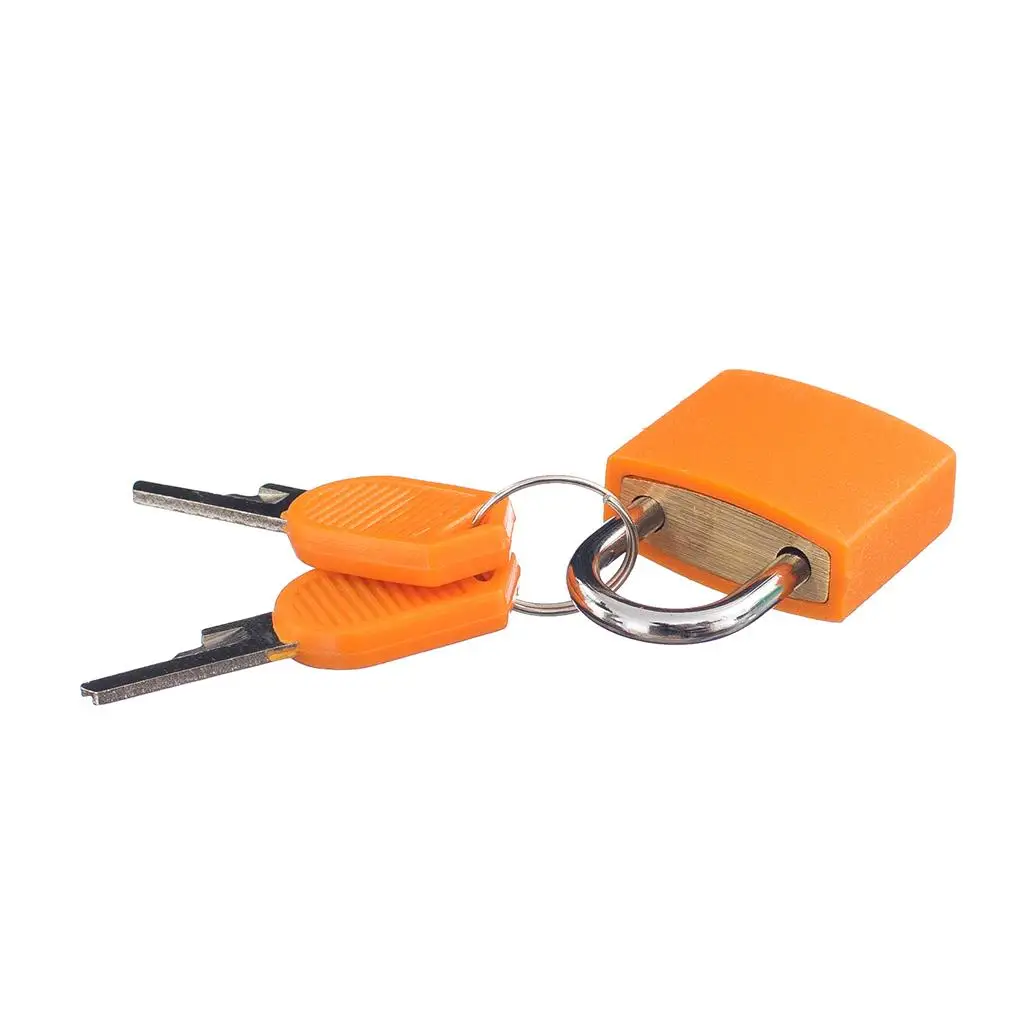 

2x Square Padlock W/Four Keys Suitcase Bag Security Locks Travel Accessory