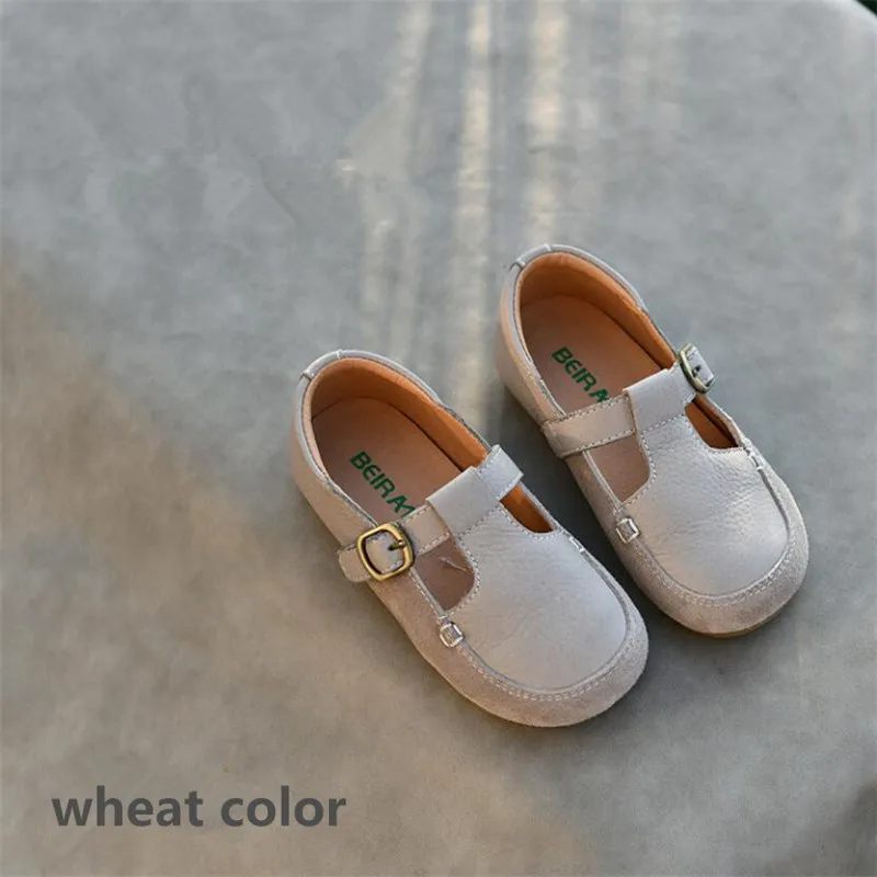 Школьная кожаная обувь в стиле ретро для девочек новинка весны 2022 модная детская