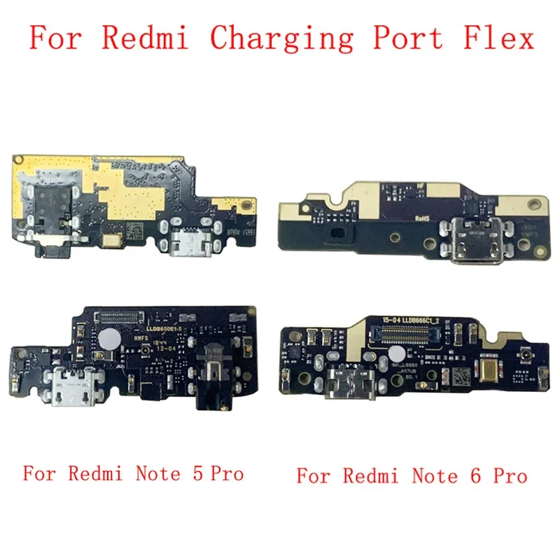 USB-разъем для зарядного порта гибкий кабель Redmi Note 5 Pro 6 запасные части