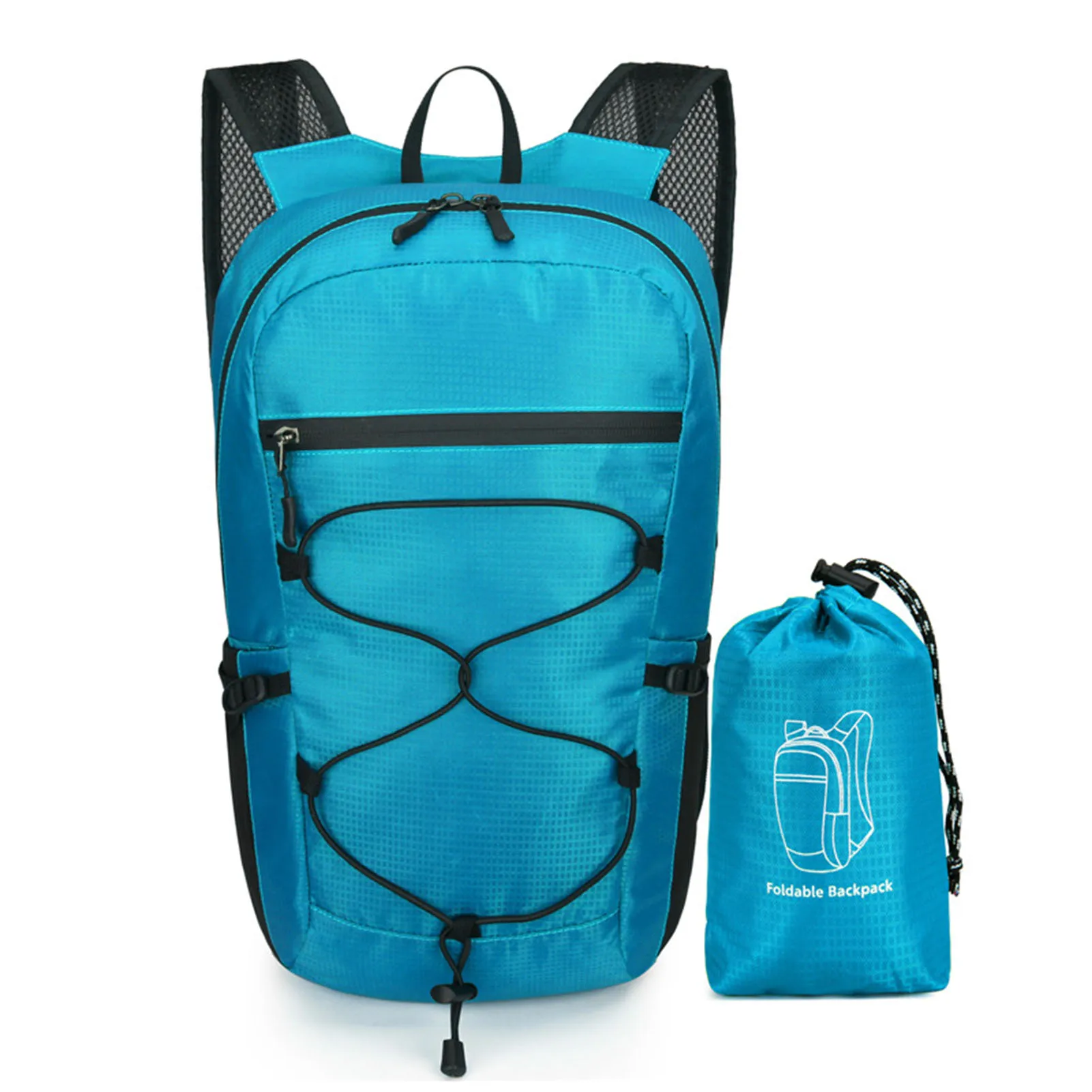

Waterproof Foldable Bag With Internal Hook Multipurpose Lightweight Bag For Men Women Outdoor Large Capacity Travel Backpack