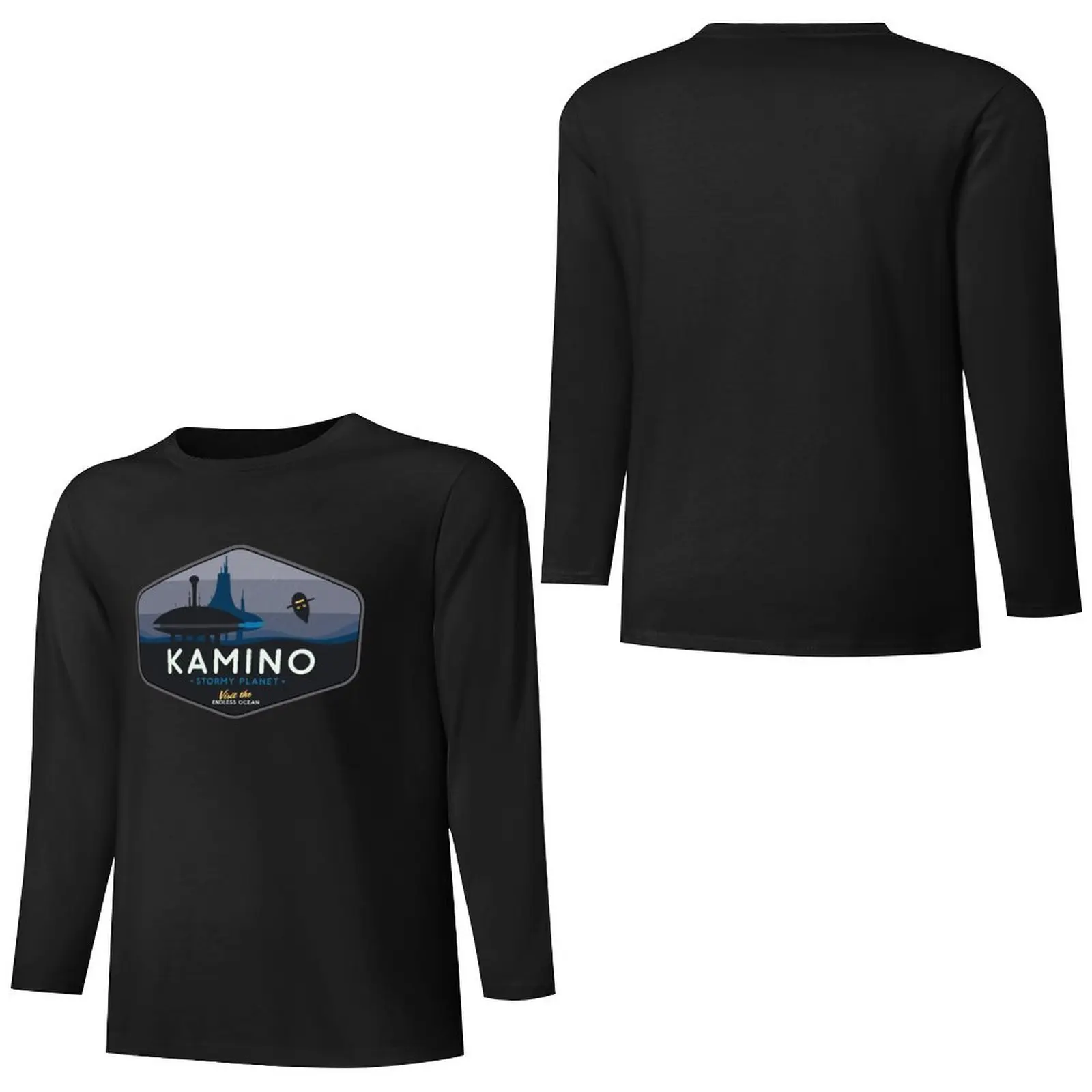 Длинная футболка Kamino-Stormy Planet простая футболки по индивидуальному заказу