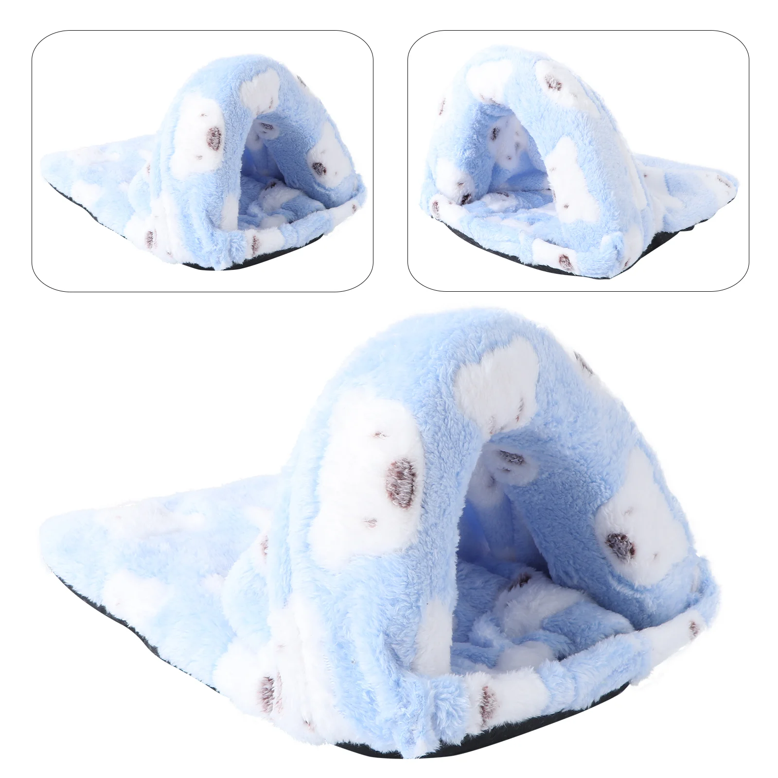 Кровать-домик для крыс хомяка зимняя теплая флисовая кровать маленьких домашних