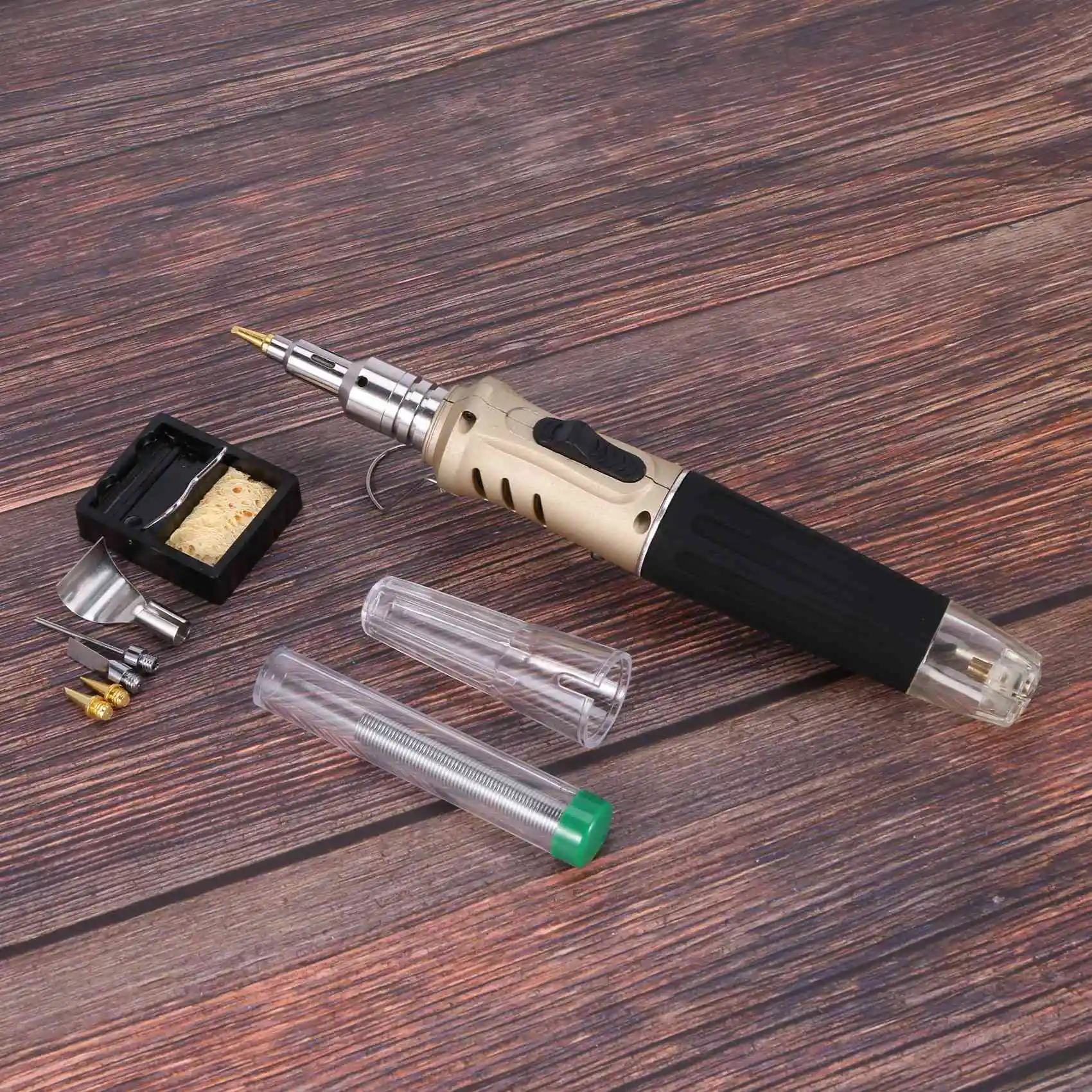 HS-1115K Профессиональный бутановый Газовый паяльник набор для сварки фонарь