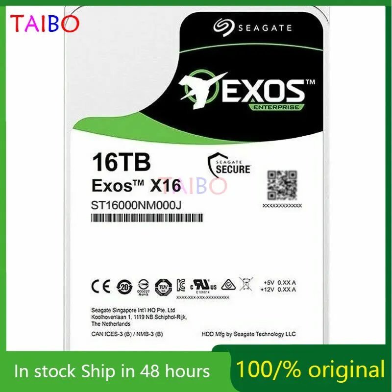 

New FOR new Seagate 18TB 16TB 14TB 10TB 8TB 6TB 4TB Exos 3.5" SATA3 NAS Hard Drive 6GB/s 7200RPM