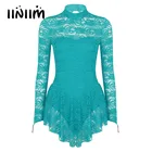 Женское кружевное платье iiniim для катания на роликах, балетные костюмы для взрослых, танцевальные костюмы