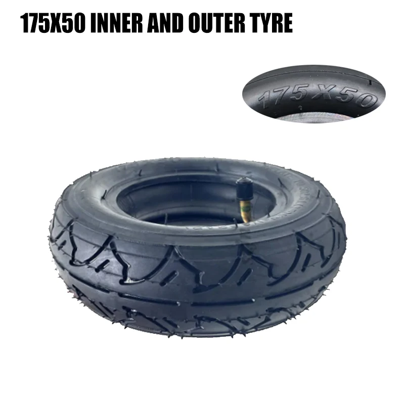 

175x50 Electric Scooter Tire, Fits 7 Inch Wheelchair Stroller Tire Replacement