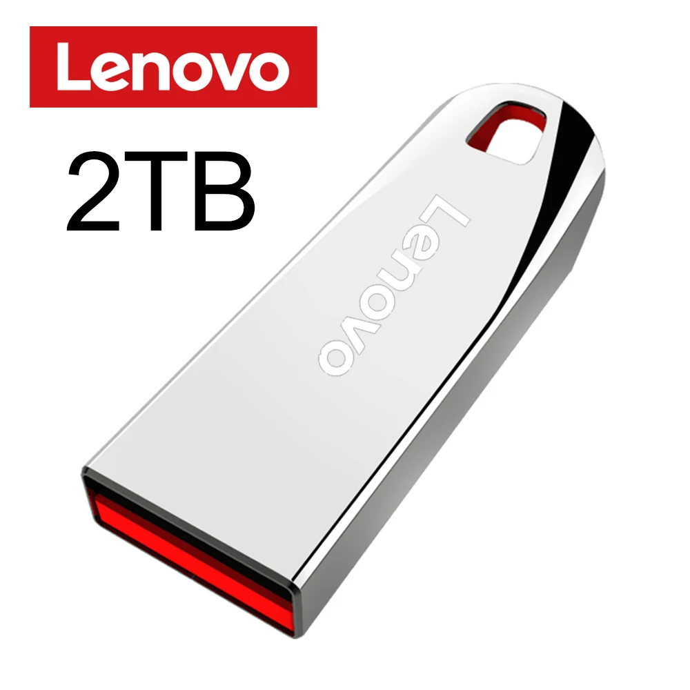 Lenovo 2TB USB Flash Drives Mini Metal Real Capacity Memory Stick Black Pen Drive Creative Business Gift Silver Storage U Disk images - 6