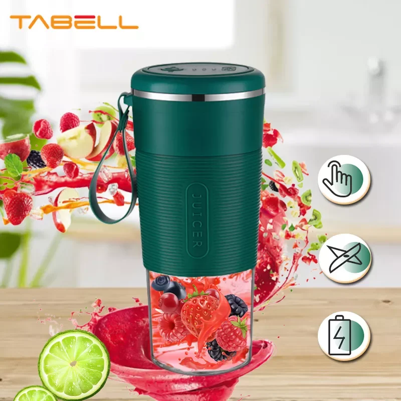 

TABELL Electric Fruit Blender Portable Juicer USB Orange Squeezer Mini Kitchen Blender Multifunction Auger Juicer Home Appliance