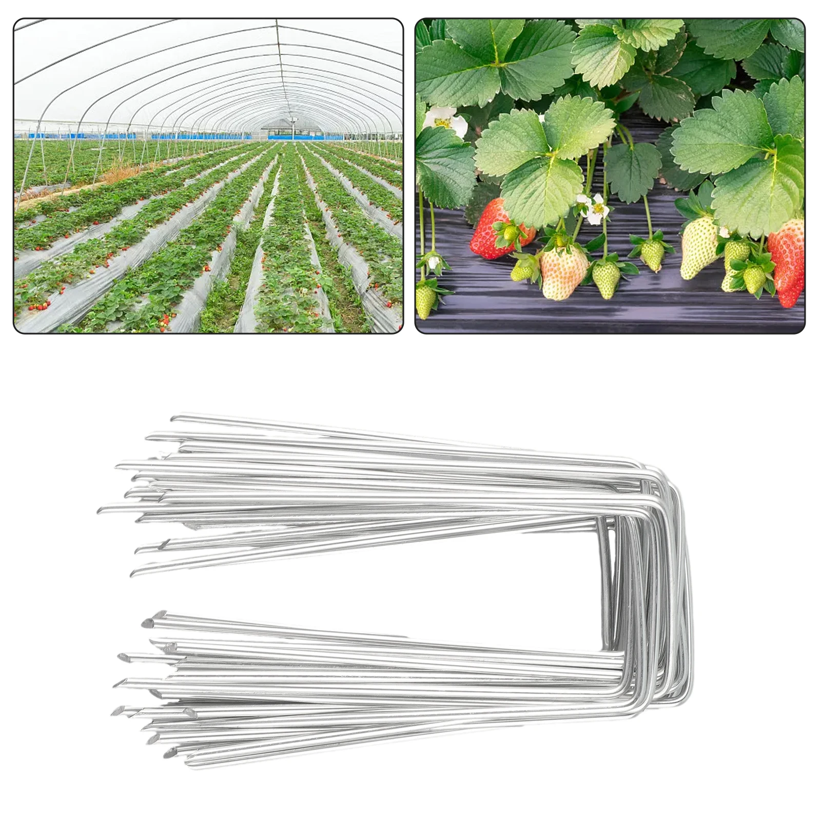 20 шт. оцинкованные металлические U-образные колышки для палатки подходящие