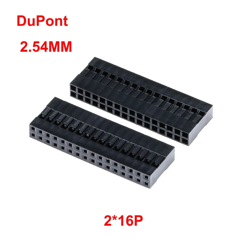 

Двухрядный кабель Dupont с пластиковым корпусом, 20 шт., 2 х16 контактов, 2,54 мм, разъем Dupont, штекер, гнездо