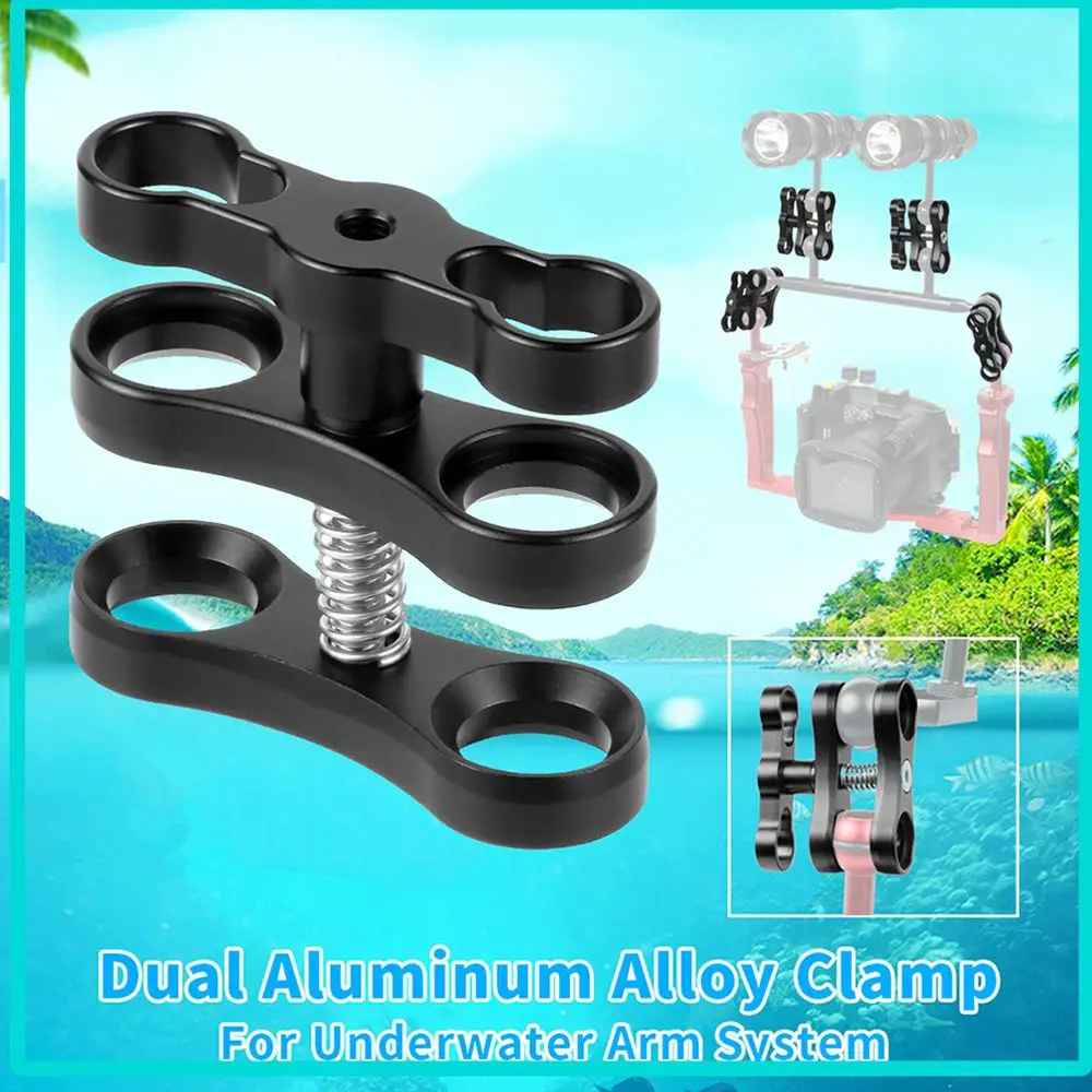 

New Mount Light Arm Ball Camera Butterfly Clip Connector Bracket Diving