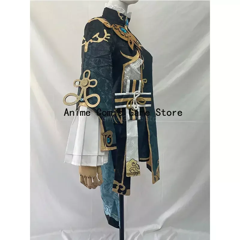 Костюм для косплея Genshin Impact XingQiu костюм Xing Qiu наряд обувь серьги парик косплей