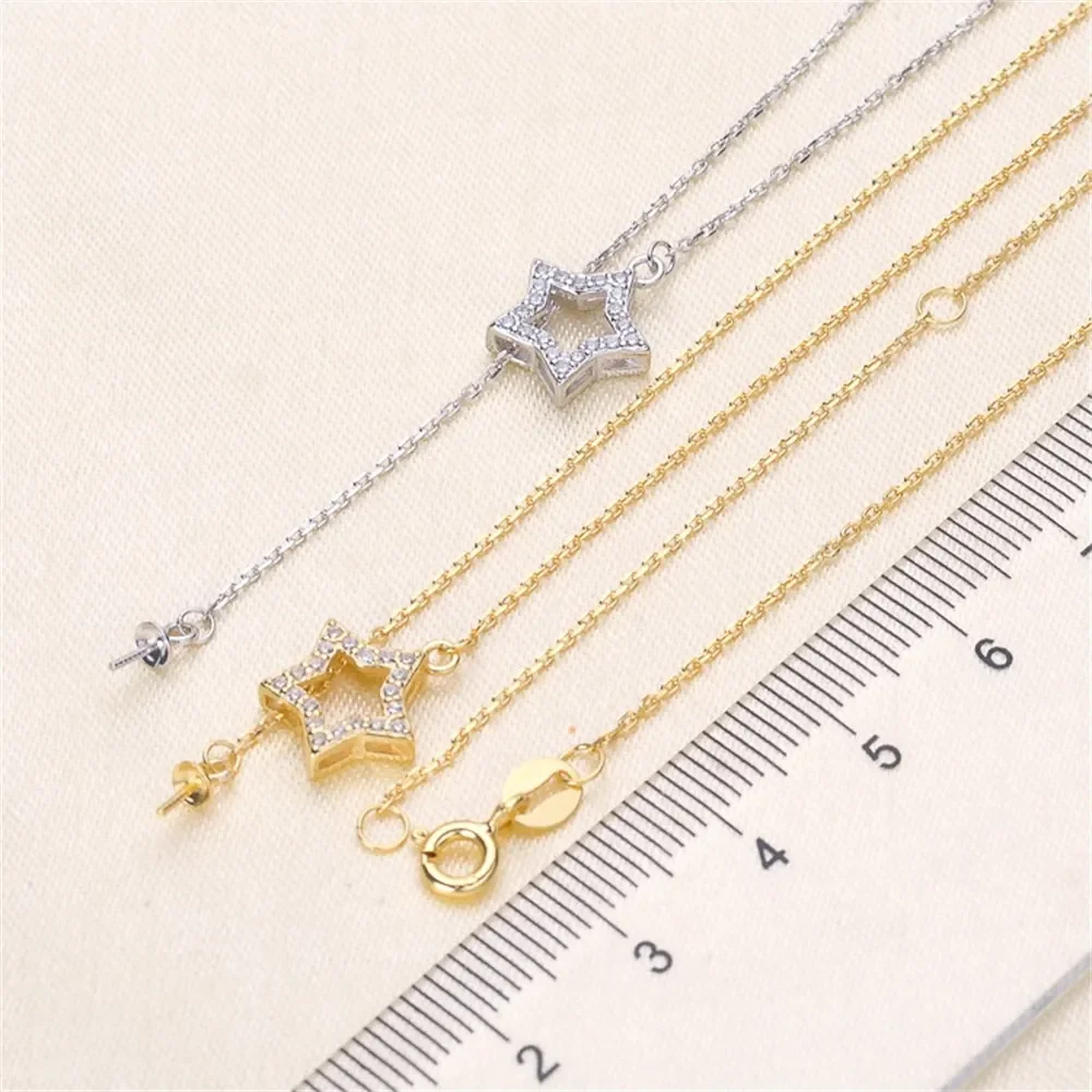 Набор жемчужных подвесок сделай сам цепочка и пустой держатель стильная