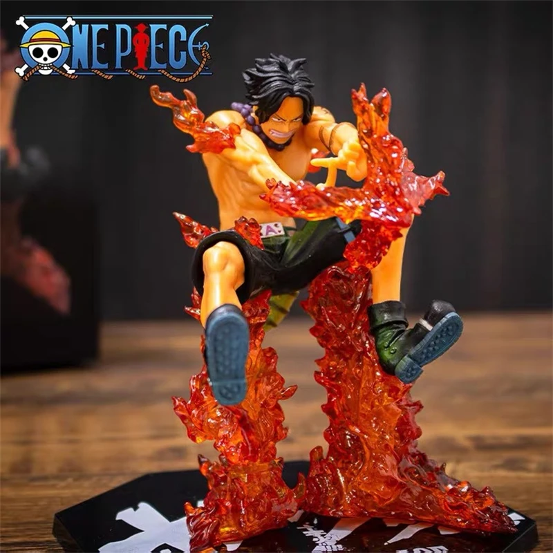 

13cm One Piece Portgas D Ace Battle Fire Action Figures Toys Japan Anime Collectible Figurines PVC Model Statue For Anime Lover