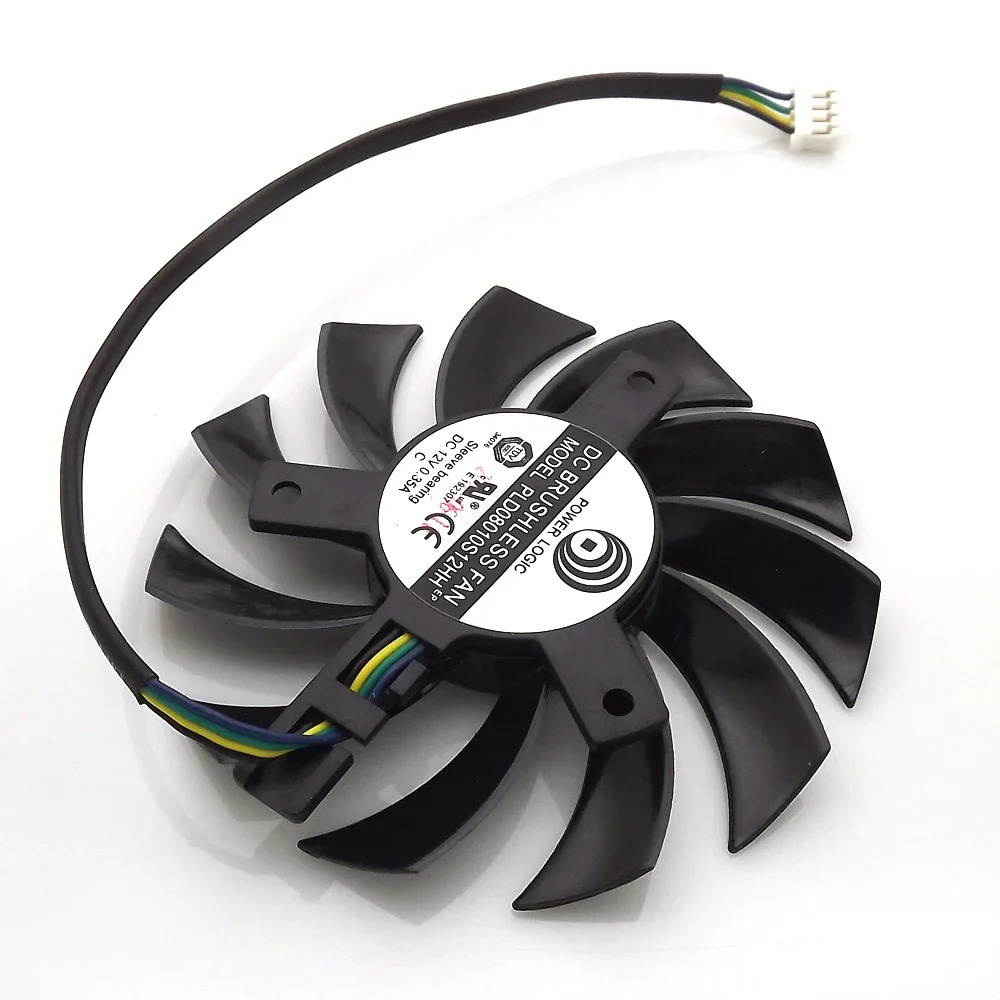 Бесплатная доставка PLD08010S12HH 12 В 0 35 А 75 мм для MSI R6790 570GTX R6850 N460GTX вентилятор