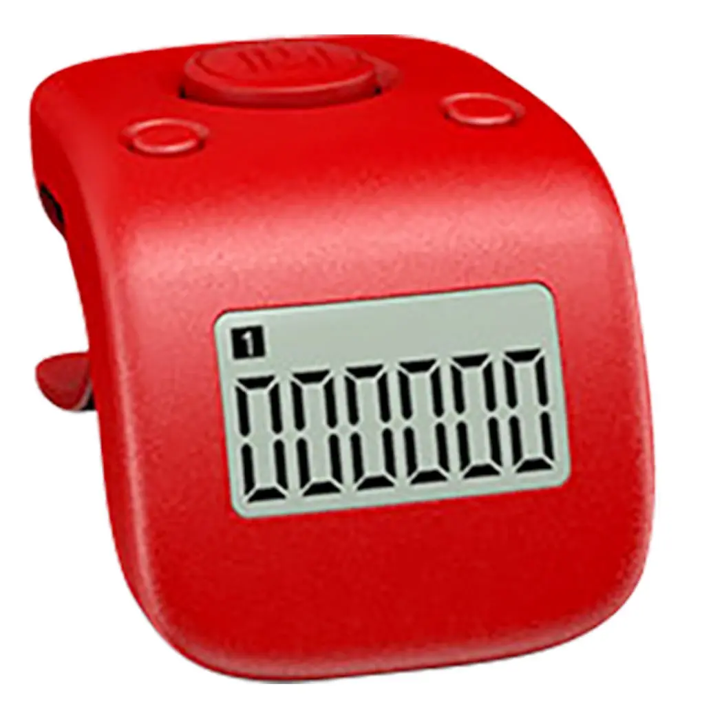 

Digital LCD Display Counter Mini Portable Beads Counting Device 6 Digits Number Clicker, White