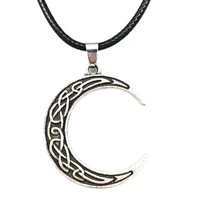 nostalgia wicca irish knot ouija goddess crescent moon necklace wiccan magick charms pendant witchcraft talismanes jewellery