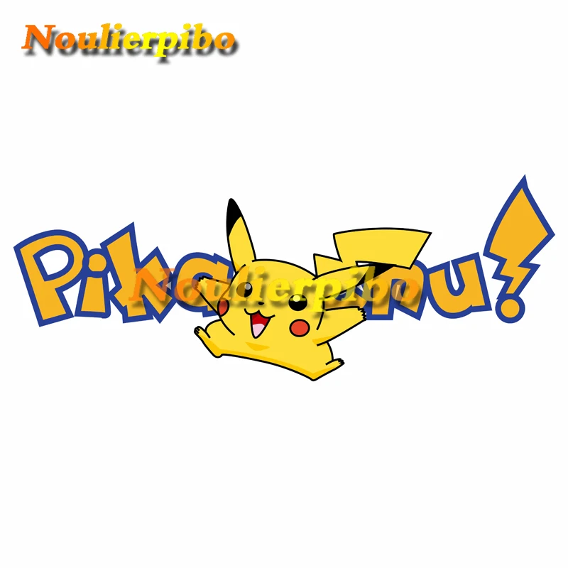 Красивая аниме-наклейка на автомобиль Pokemon с принтом в стиле Пикачу ПВХ украшение