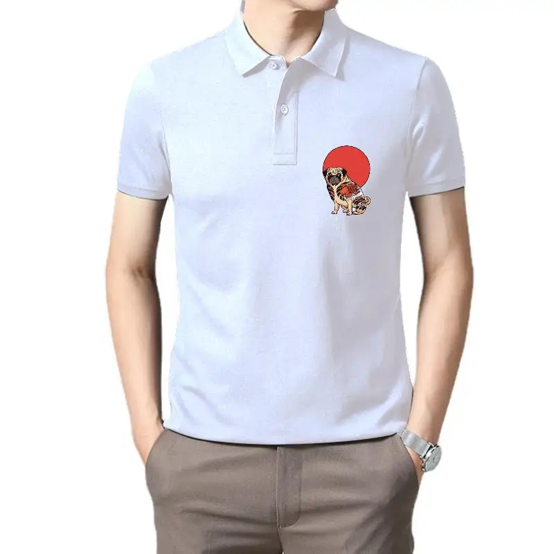 

Golf wear men New Arrived Mens Funny Yakuza Pug Men Japan Dragon Video Game Tee Black euro size polo t shirt for men