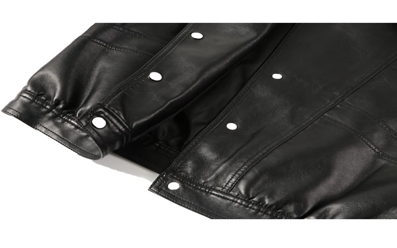 Leather Coat Women's Spring  Autumn 2022 Korean Fashion Lapel Lantern Sleeve Loose Motorcycle Jacket Pu Leather Jacket Short Top