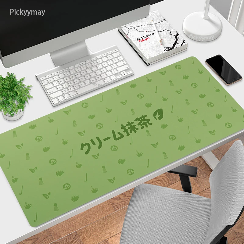 

Matcha Green Mousepad Gaming Computer Gamer Mouse Pad Desk Mat Keyboard Table Mats Xxl Kawaii Laptop Pad Art Tapis De Souris XXL