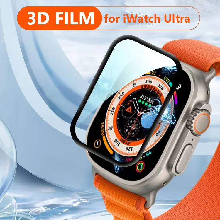 

Screen Protector Film For Apple Watch Ultra 49mm TPU Watch 3D Full Coverage Protective Film For Apple Watch Ultra 8
