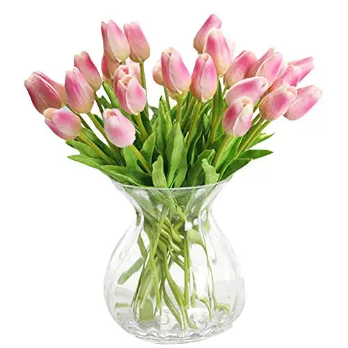 

20 pcs Real-touch Artificial Tulip Flowers Home Wedding Party Decor,Valentines Day Decor, Home Flower Arrangement Decorations