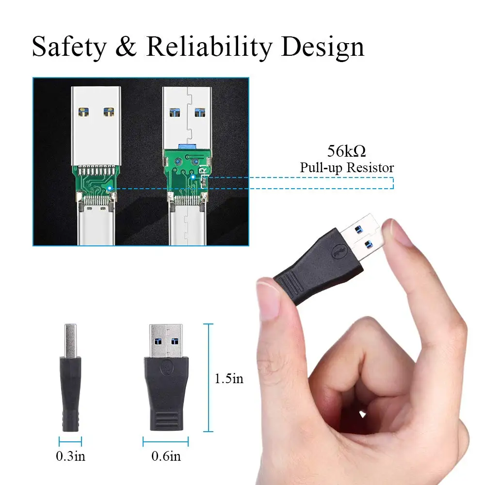Переходник onbian USB C на 3 0 OTG 2 упаковки 3.1 Type мама A папа конвертер Поддержка
