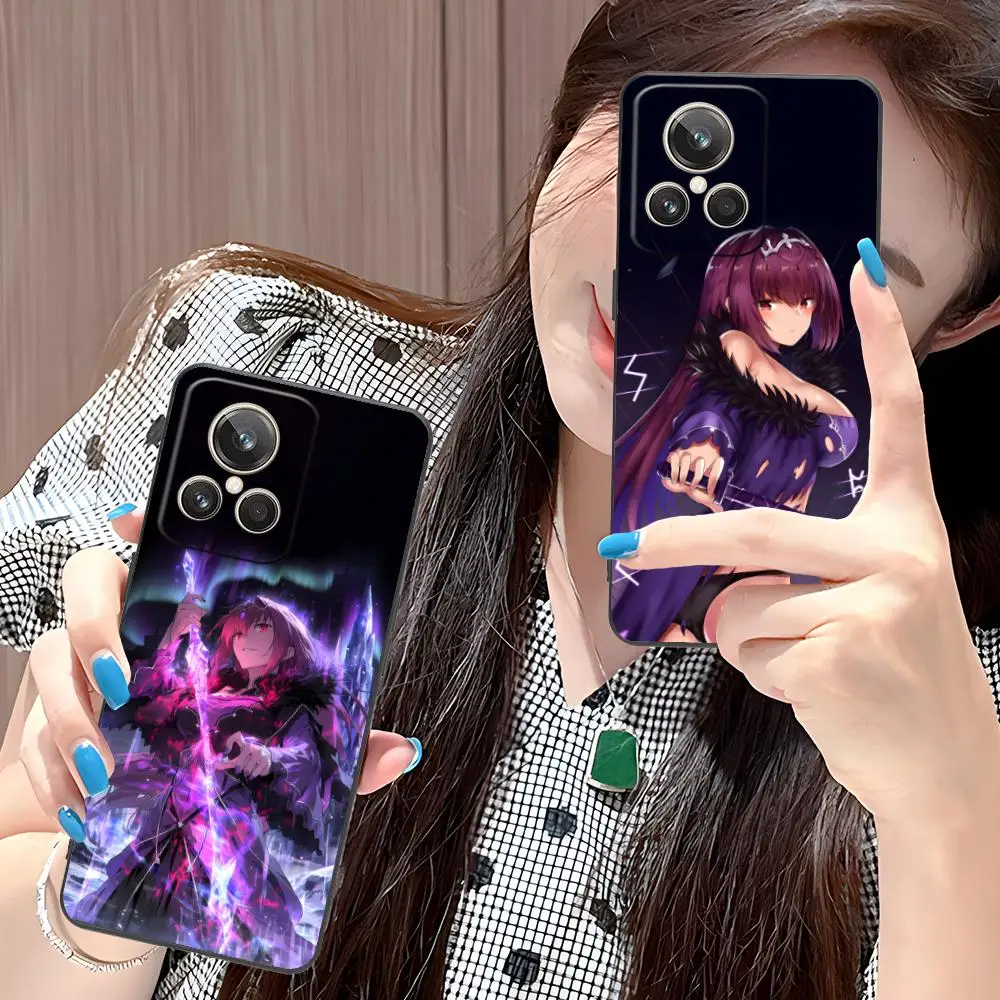 Фото Чехол для телефона FGO Scathach Skadi для Realme GT 8 Neo Pro C75 73 71 C67 65 C55 53 C35 31 C20 15, мягкий противоударный чехол из ТПУ №1