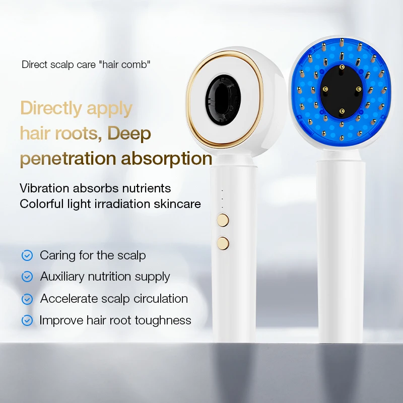 Электрический спрей 3-уровневая вибрационная массажная расческа против