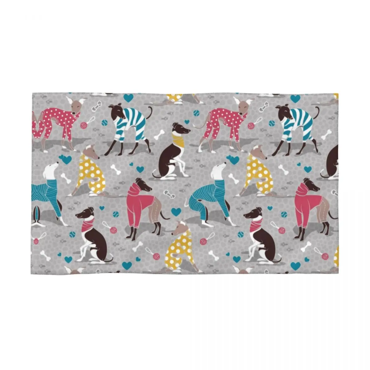 

Хлопковое полотенце для собак Whippet Greyhounds Dogwalk, Пляжное банное полотенце для пляжа и бассейна