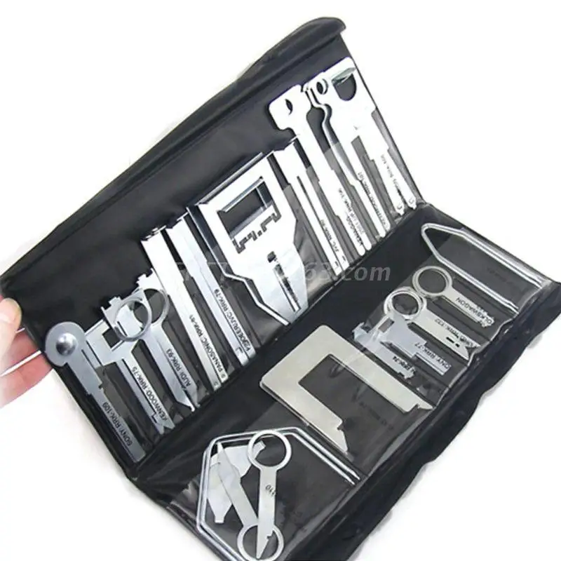 Radio Release Removal Tools Key Kit With Bag For Kenwood Too