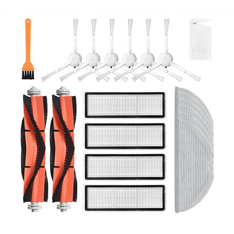 

For Xiaomi Mijia 1C 1T 2C Mop 2 Pro + STYTJ01ZHM STYTJ03ZHM SKV4093GL SKV4073CN Dreame F9 Hepa Filter Brush Mop Cloth