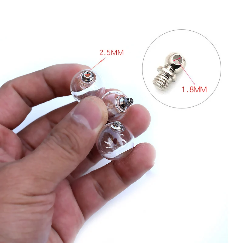 5 шт. полые стеклянные бутылки с винтовой крышкой | Украшения и аксессуары