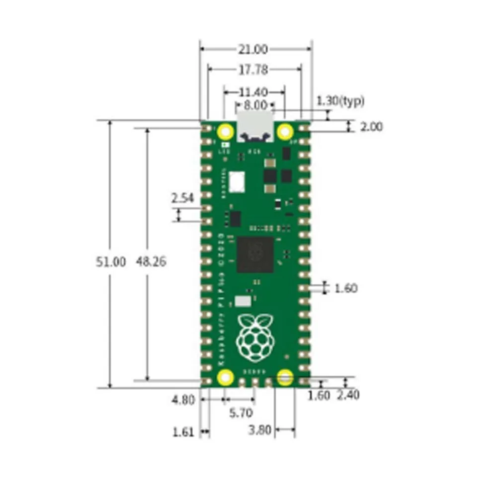 Raspberry pi размеры. Pico board rp2040. плата raspberry pi pico. raspberry pi pico board rp2040.