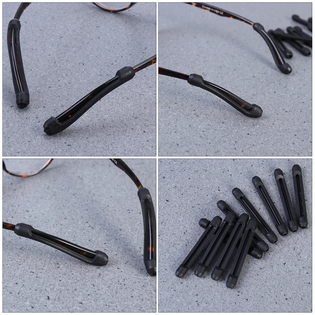 10 пар сменных фиксаторов для очков противоскользящие силиконовые чехлы