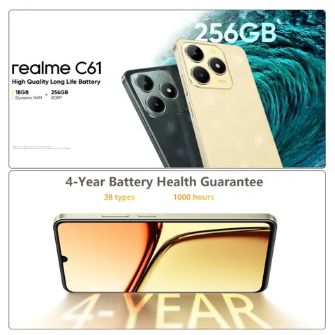 Смартфон Realme C61, 6/128ГБ, 8/128ГБ, 8/256ГБ, russia