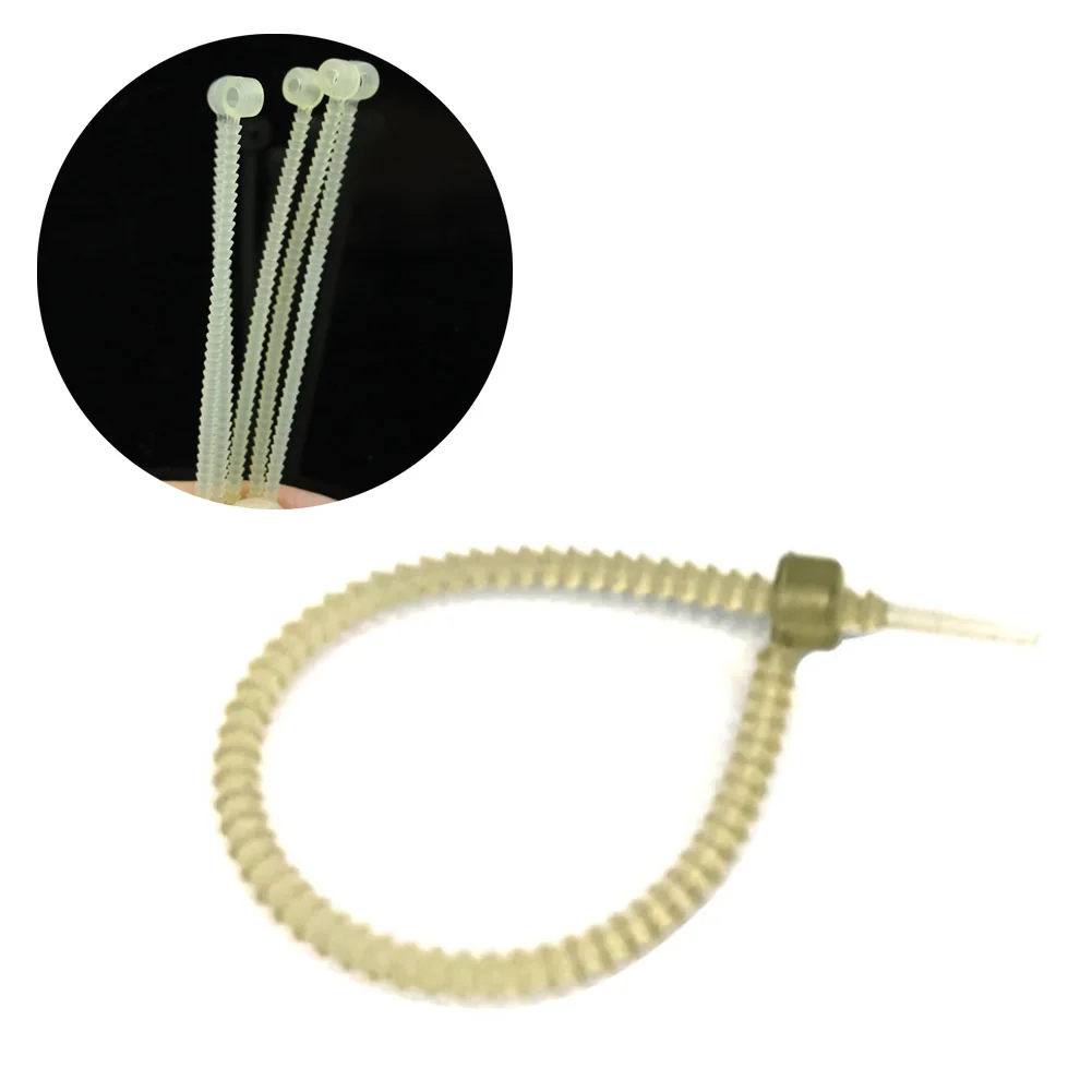 

10pcs/Bag Soluble PVA Cable Ties Carp Pike Fishing Baits Rig Tied Belt Tackles Bags Carp Cable Ties Fast Dissolving Non Residue