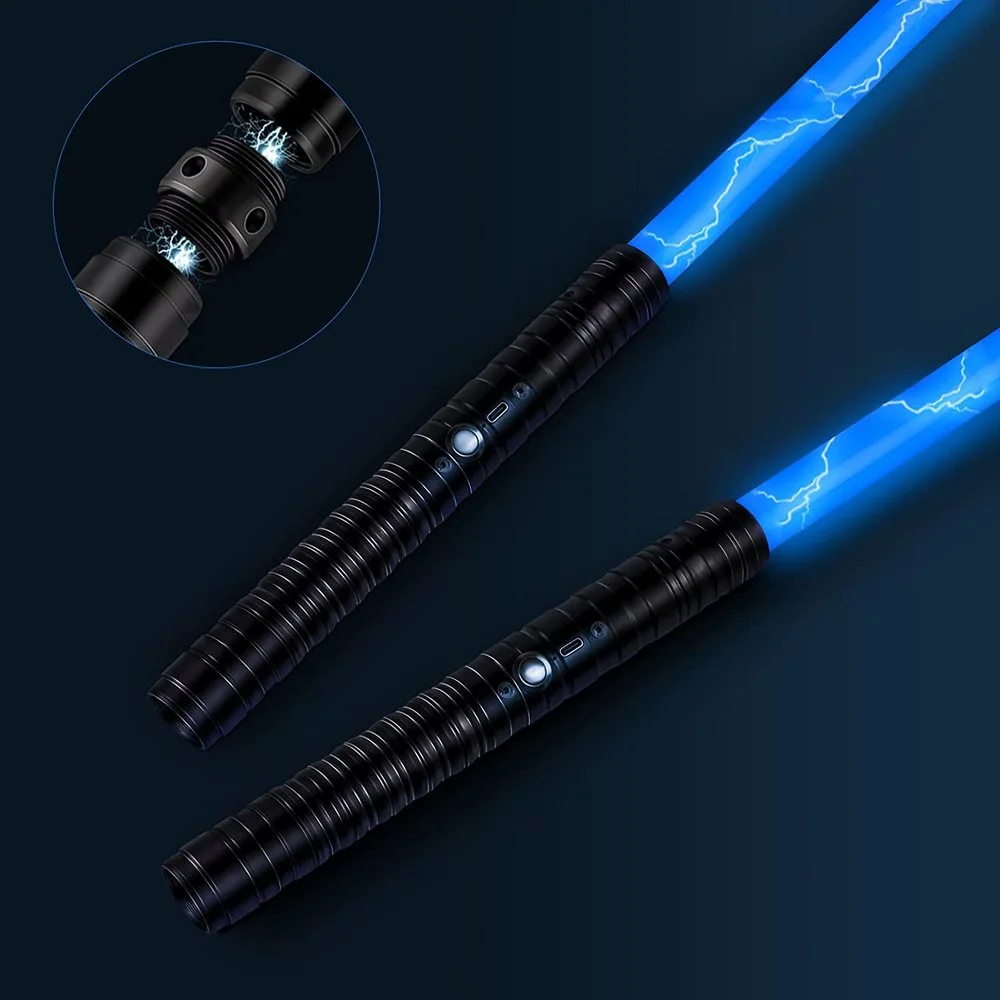 

80cm Lightsaber Smooth Swing Cosplay Change 7 Colour Metal Sword Handle Removable Sword Child Electric Rgb Light Saberd Toy