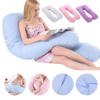 125x65cm Pregnant Pillow Case U Type Lumbar Pillowcase Multi Function Side Protect Cushion Cover For Pregnancy Women 1